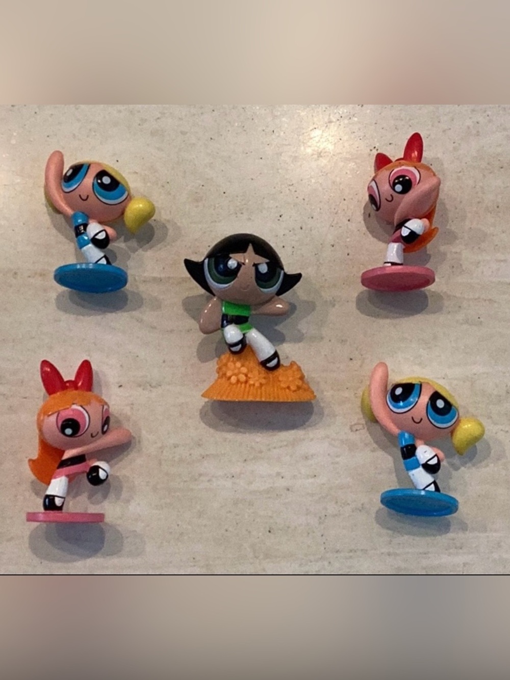 Powerpuff Girls Toys 2000 Figures Figurine Power Puff Lot Of 5 PPG Vintage Toy